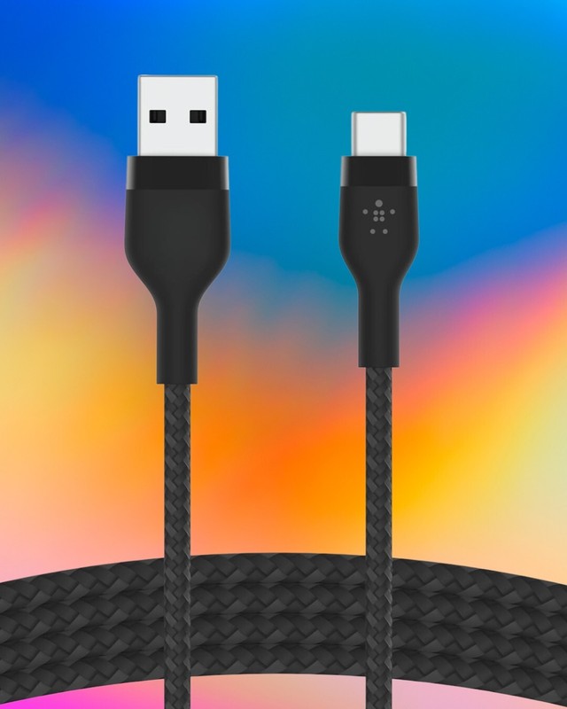 BoostCharge Pro Flex Braided USB-C to USB-A Cable 1M/3.3FT Fast Charging
