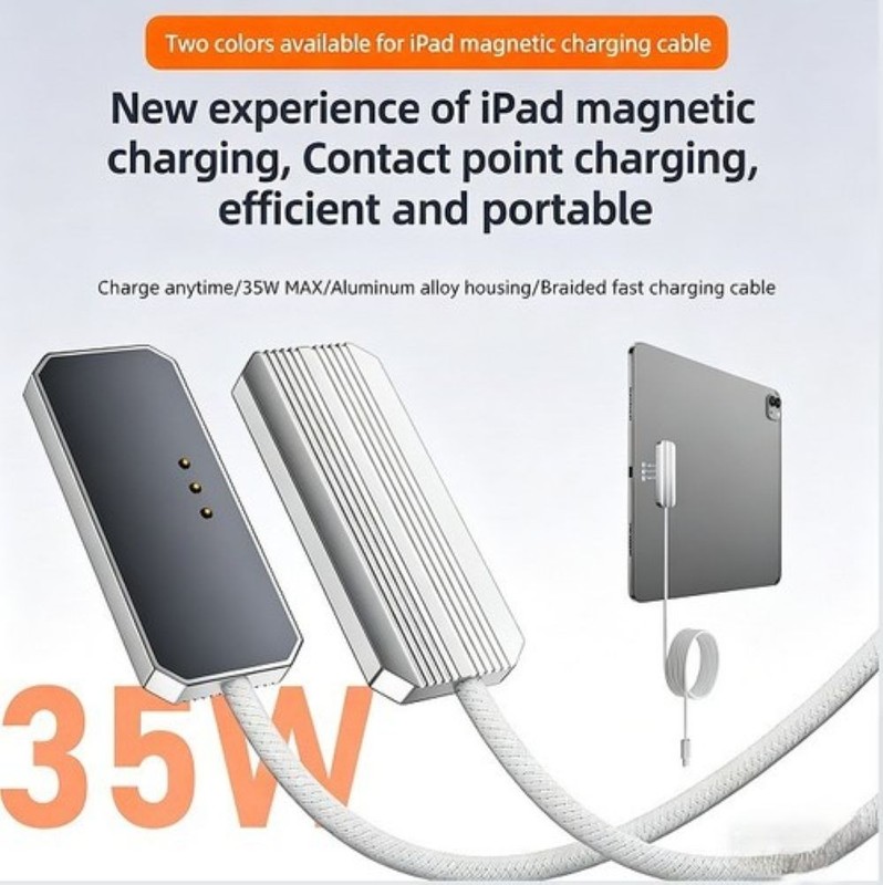 35W Back‑Contact Magnetic Charging Cable, Fast Charger for 11 Inch Tablet gallery