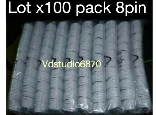 LOT 100 x USB Charger Cable Cord Compatible With iPhone 7/8/10/11/12/13/14 gallery