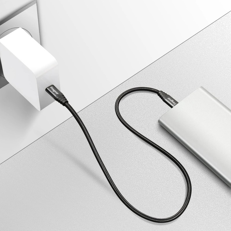 Fasgear USB C to Micro USB Cable 30cm Nylon Braided Type C to Micro USB Cord Com gallery