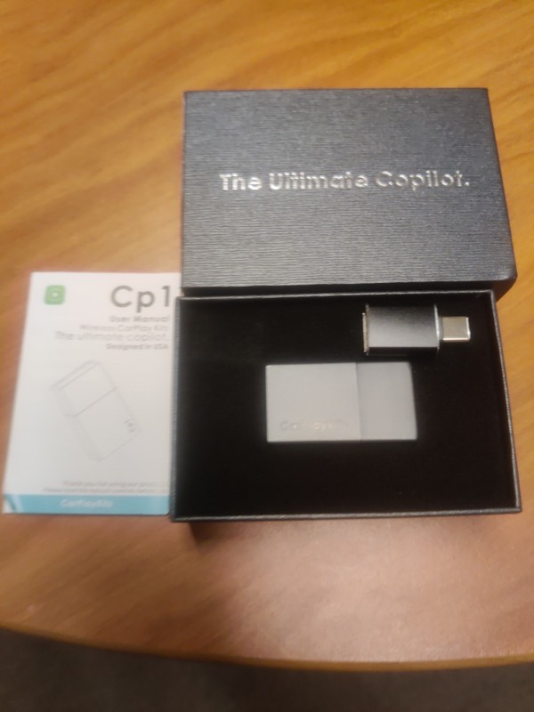 CNDPSTE Wireless CarPlay Adapter for Apple (USB,5.8GHz WiFi & Bluetooth 5.0)