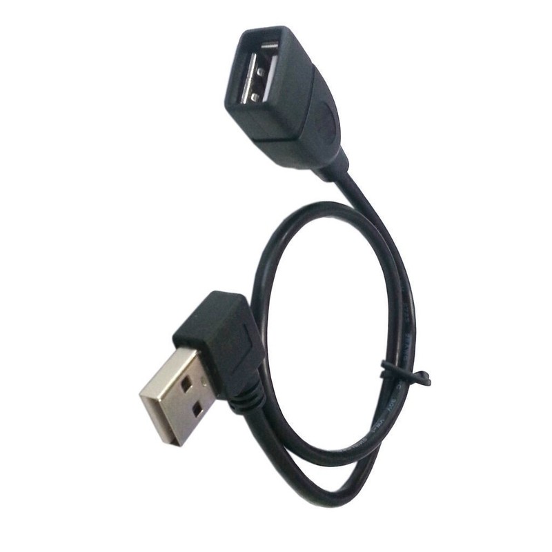 480Mbps USB Left Angled 90 D A type male to Female Extension cable 40cm