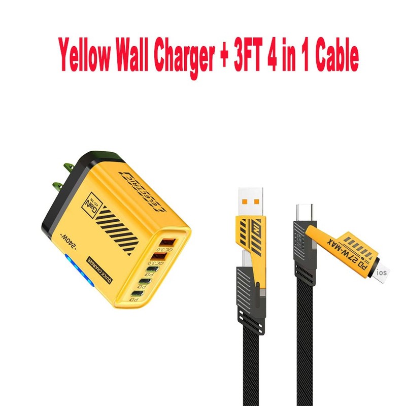 240W Fast Charging USB C US Wall Charger for iPhone 17 16 15 14 13 Plus Pro Max