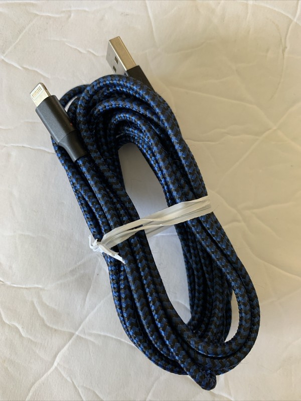 9ft Nylon Braided Sync Charger Cord Cable iPhone 8 7 Plus XR XS 12 11 Pro Max.