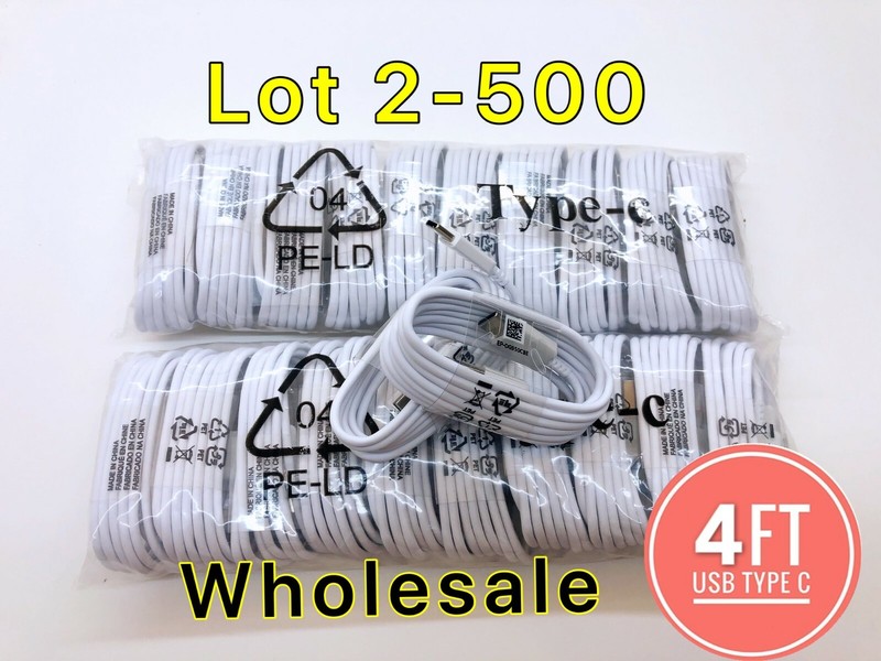 Lot USB Type C Cable For OEM Samsung Galaxy S10 S20 Fast Charger Charging Cord