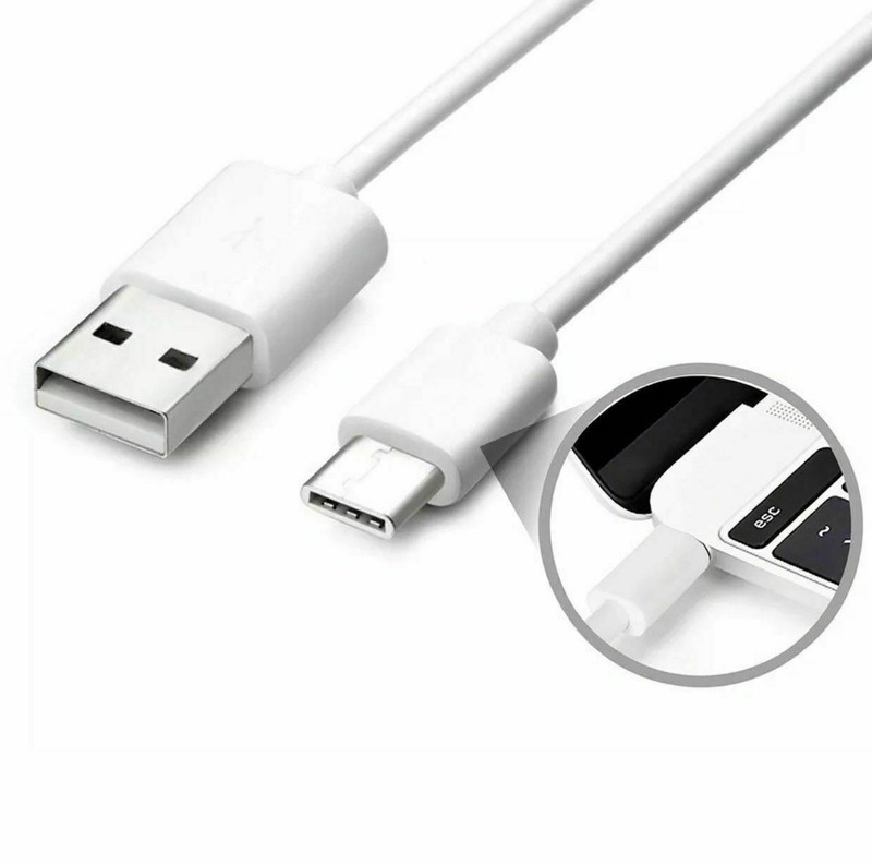 Universal 4FT USB Type C Charging Data Cord Charging Cable For Samsung White