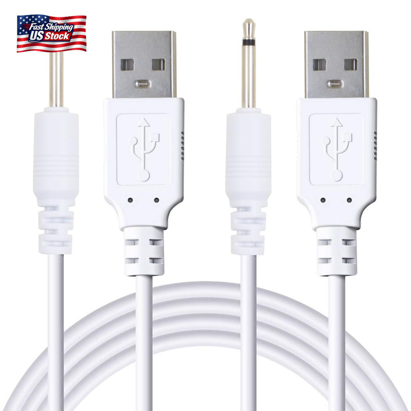 2 Pack 2.7Ft USB to DC 2.5Mm Fast Charger Cable, Replacement Charging Cord Adapt gallery