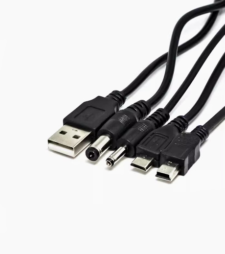 USB to 2.5/4.0/5.5mm/mini/micro Round Hole Connector DC Charger Power Cable Cord gallery