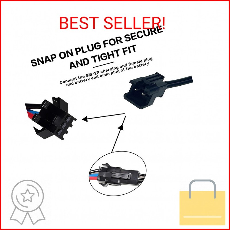 BaiWeiDun 7.4V USB Charger Cable with SM-2PIN Plug Compatible RC Car and Plane f gallery