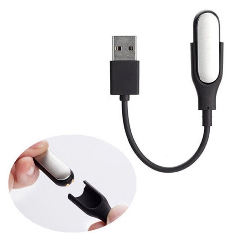 15cm Black USB A Charging Cable For XIAOMI Mi Band 2 (Connected Watch) gallery