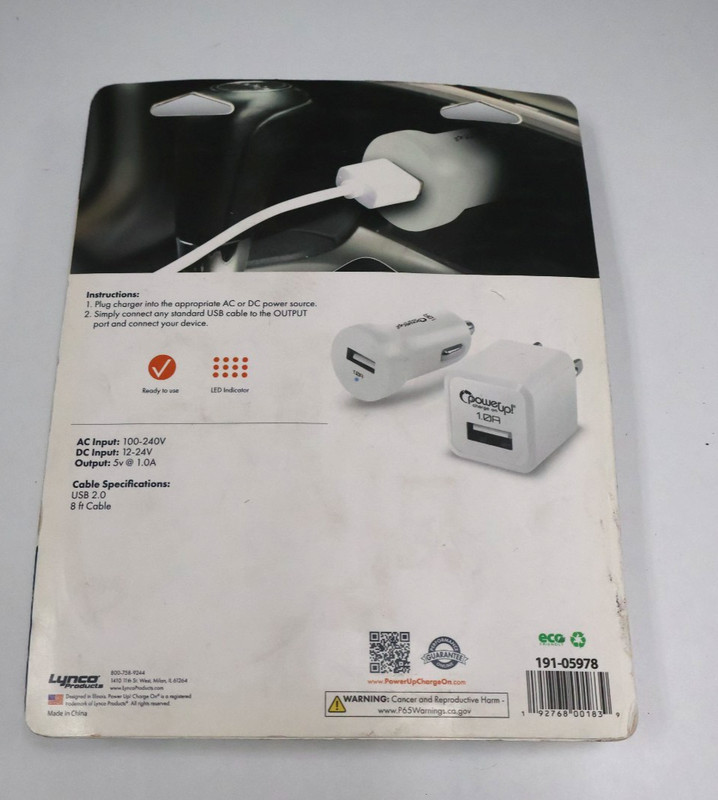 New Power Up 191-05978 Car & Wall Charger Value Pack + 8ft gallery