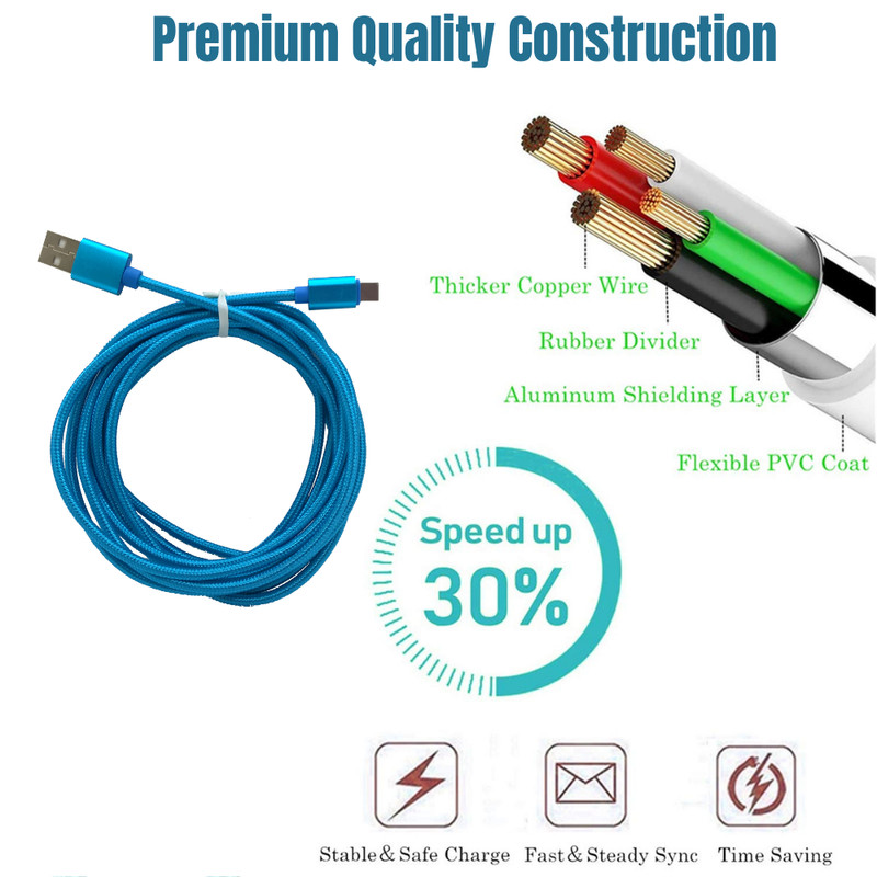 For iPhone 14 13 12 11 XS XR X 8 7 6 5 SE USB Charger Cable Data Sync Cord 10FT gallery