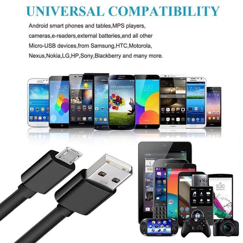 10FT Extra-Long Micro USB Cable for Fast Charging & High-Speed Data Transfer gallery
