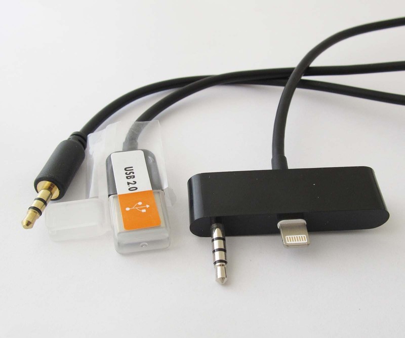 1 set 1.2M 4ft USB 3.5mm Music Interface AUX Input Cable for Ipod Iphone 5/5S/5C gallery