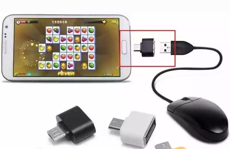 Lot of 2 OTG Micro USB To USB OTG Mini Adapter Converter For Android (B34) gallery
