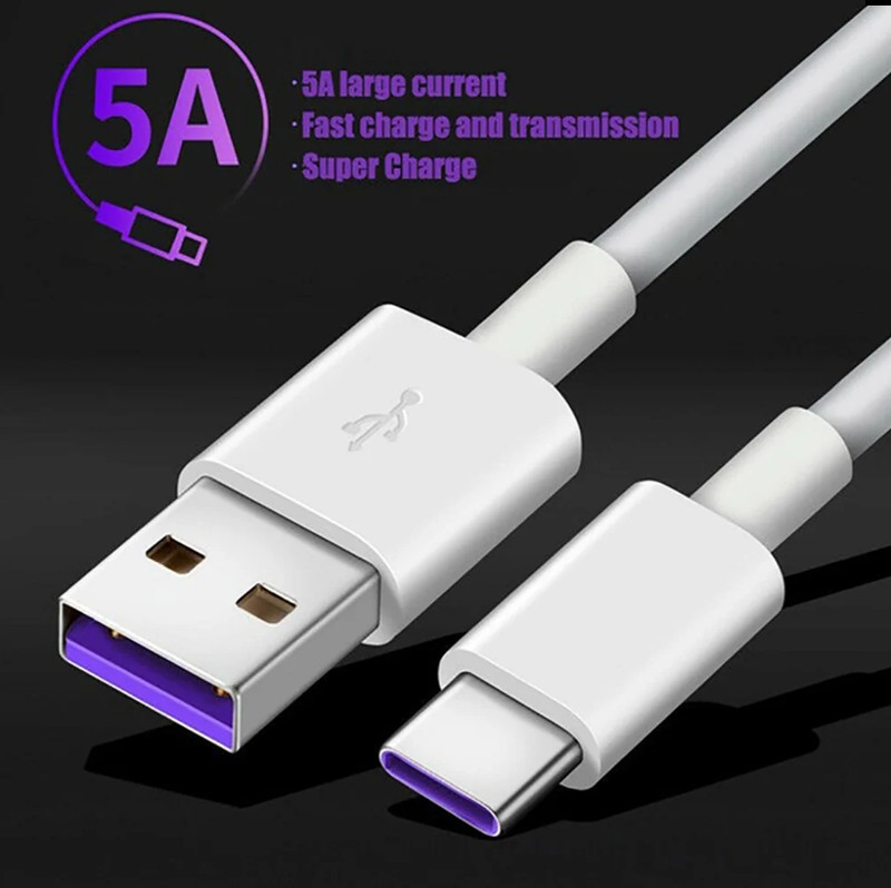 USB Type C Data Cable 5A Fast Charging USB-A to USB-C Charger Cord For Phone gallery