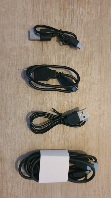 Lot of 6 Micro USB Charger Sync Cable Cell Phone Computer Tablet Black &White gallery
