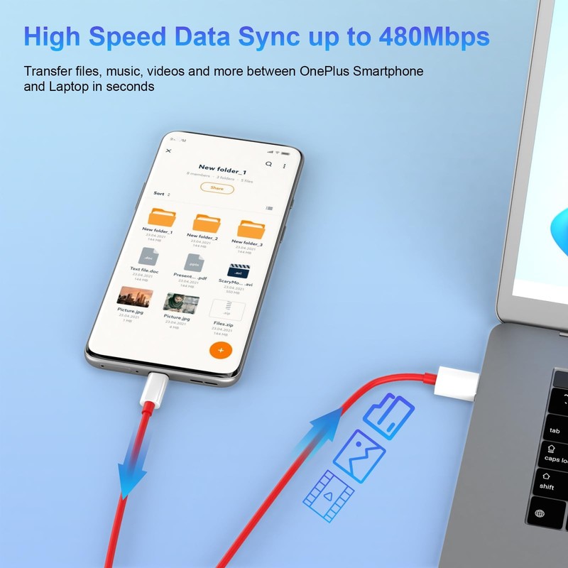 USB C Cable 80W for Super-vooc Charging for OnePlus 15 13 13R 12 Open 11 10 P... gallery