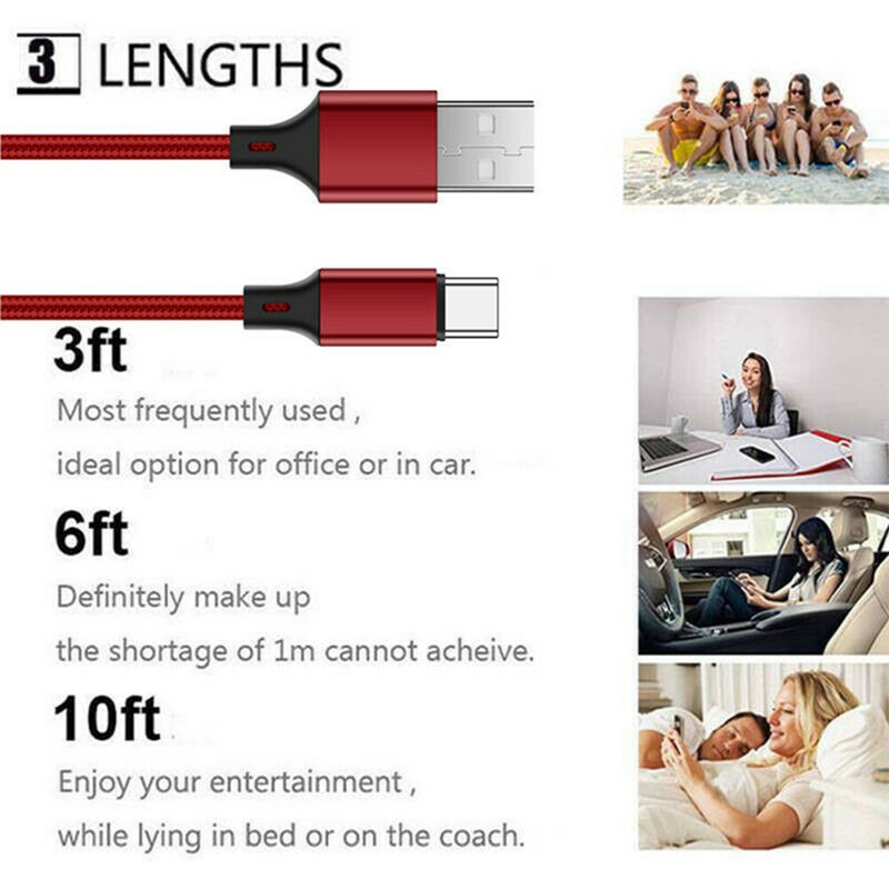 USB Type C Charger Cable Heavy Duty Fast Charging Cord For iPhone 15 Samsung S23 gallery