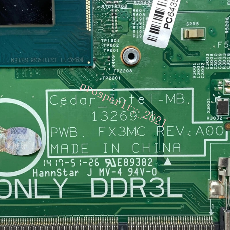CN-00XDMH 13269-1 PWB:FX3MC For Dell Inspiron 3442 3542 Motherboard I3-4030 CPU gallery
