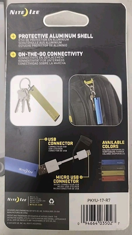 Nite Ize PowerKey Micro Power USB Cord Micro USB PKYU-17-R7 (2-Pack) - GREEN gallery