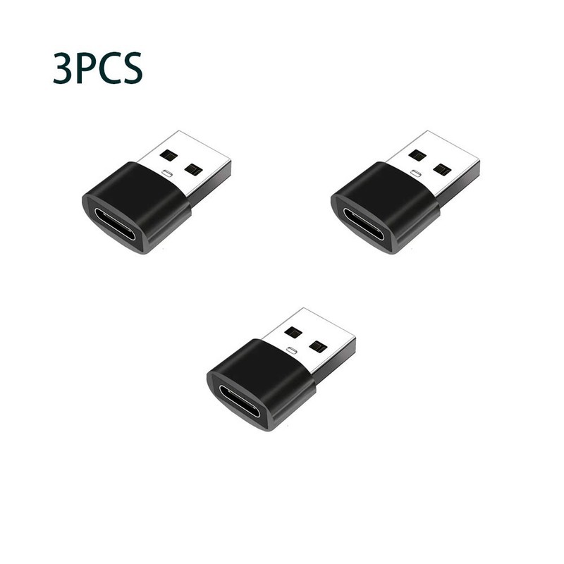 3 PACK USB C 2.0 Type C Female to USB Type A Male Port Converter Adapter