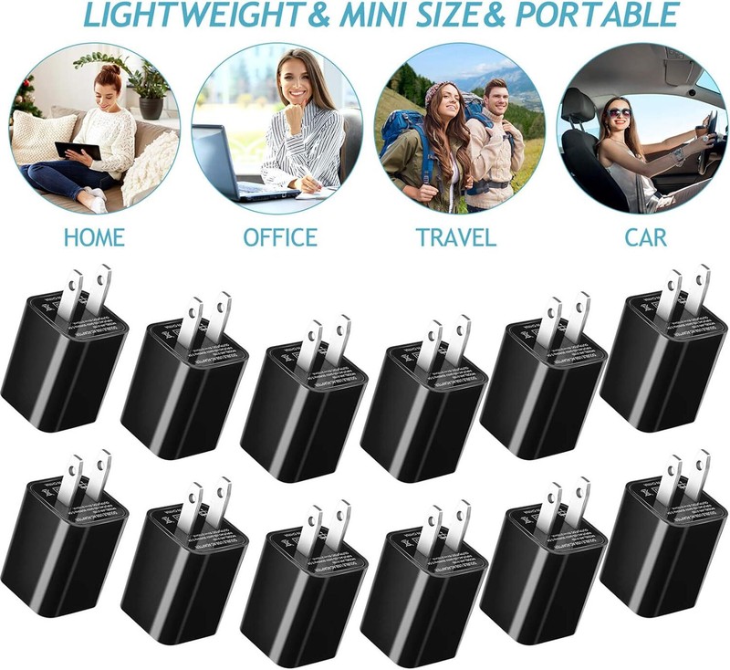 Lot 5/10/25/100 5V 1A Micro USB Adapter Charger & charger/power cable Wall Block gallery