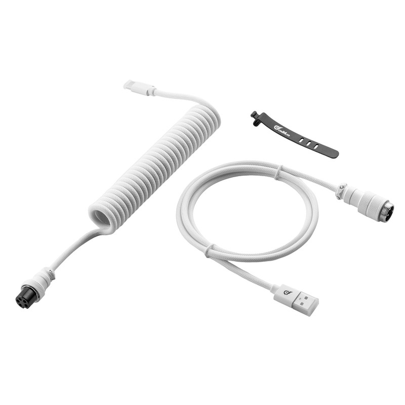 Pro Custom Coiled USB C Cable for Gaming Keyboard, Metal Aviator Mechanical K...