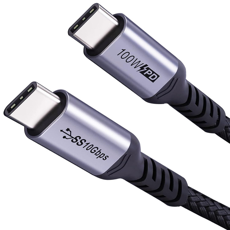 USB C to C Cable 1.5ft 2 Pack 3.1 Gen 2 10Gbps 100W 4K Video Fast Charging Data gallery