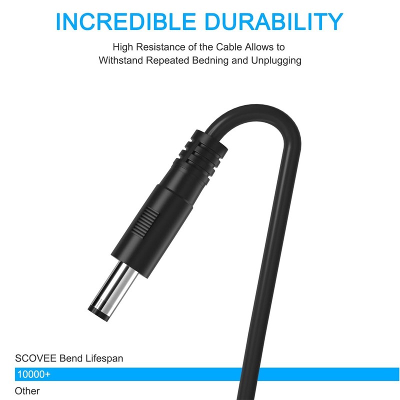 3FT USB to DC Power Cable USB 2.0 A to DC 5.5mm x 2.1mm Plug Charger Cord gallery