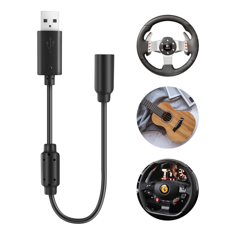 Usb Breakaway Cable Replacement for Xbox 360 Controller and Racing Wheels