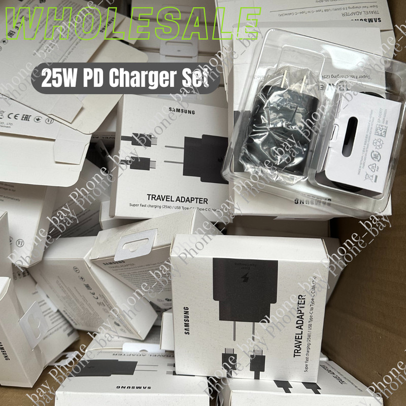 25W Type C USB-C Cable Super Fast Wall PD Charger For Samsung Galaxy S20 S21 Lot
