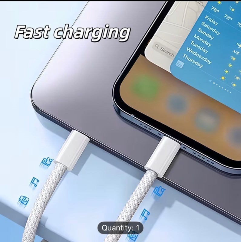 3 sets USB-C to Type-C Charging Cable, USB-C Fast Charging Data Cable gallery