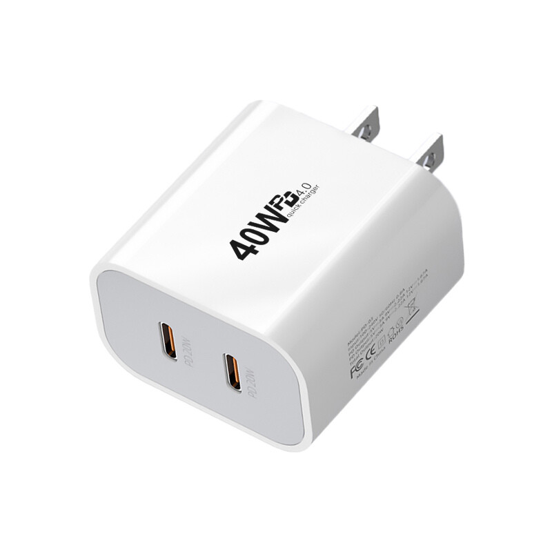 40W Adapter Cube USB C Type C Fast Charger Cord For Android iPhone 16 15 iPadPro