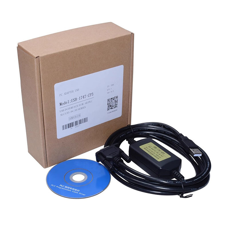 PLC Programming Cable USB-1747-CP3 1PC New for SLC 5/03 5/04 5/05 Series