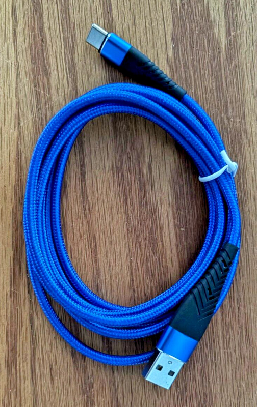 Braided USB C Type C Charging Data Cable Cord for iPhone 16 Pro Max 15 6ft. Blue