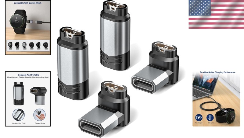 Versatile USB C Charger Adapter Set for Garmin Fenix 8, Forerunner, Venu Series gallery
