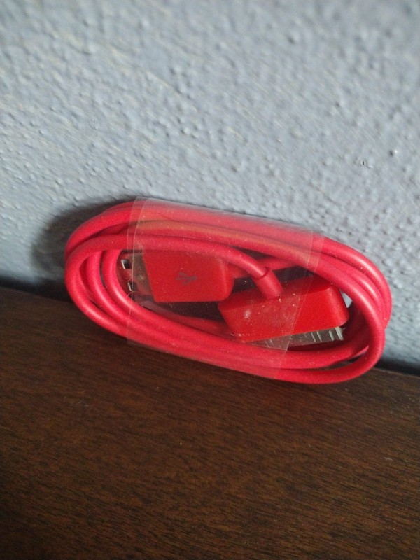 USB Sync Charger 3 Foot Cable Red iPod iPhone New gallery