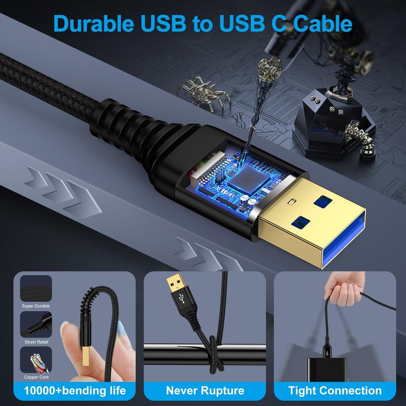 USB to USB Cable 6FT, 2 Pack USB-A to USB-A Cord Male to Male USBCable Double... gallery