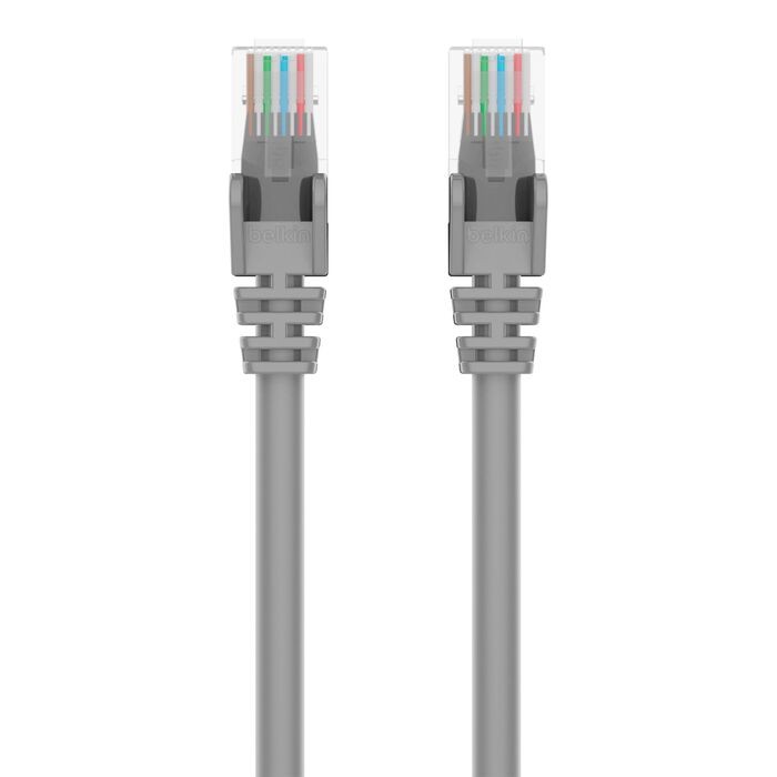 CAT6 patch cable RJ45M/RJ45M 25ft gray