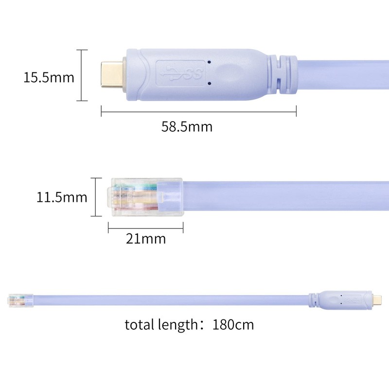 USB-Cisco Console Cable, USB to RJ45 Console Serial Debug Cable with FTDI Chi... gallery