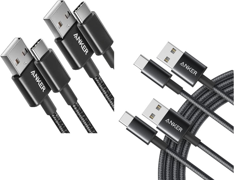 Anker USB C Cable [2PACK, 6Ft & 3Ft], a to C Charger – Fast Charge, Premium