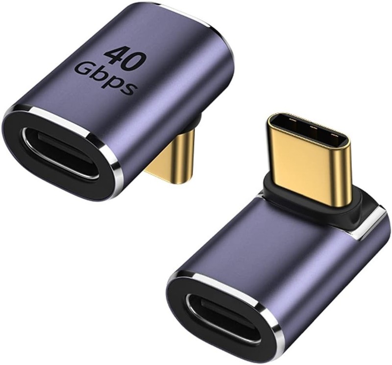 Compact USB-C Adapter Extender - 2 Pack, 90 Degree Design for Steam Deck & More gallery