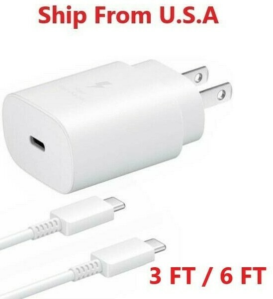 25w Fast Charger + 3/6 Type C Cable for iPad Pro 11″ 2020/2018, Mini 6th Gen