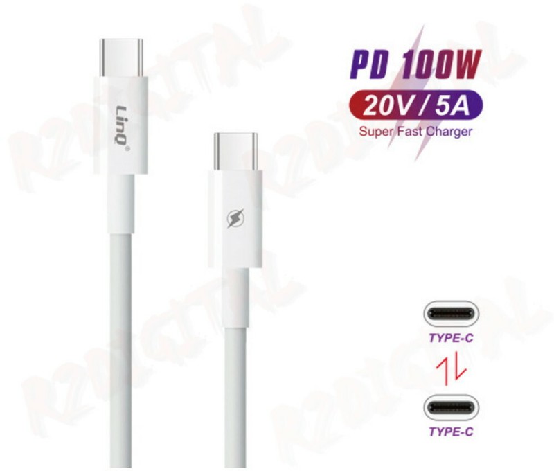 USB TYPE C CABLE 20V 5A FAST CHARGING 1.8Mt TYPE-C UNIVERSAL DATA TRANSMISSION gallery