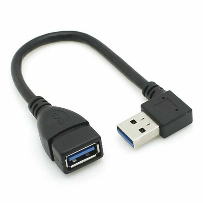 USB 3.0 USB3.0 A Male to Female Extension Cable 90 Degree Angle Adapter Cord AU gallery