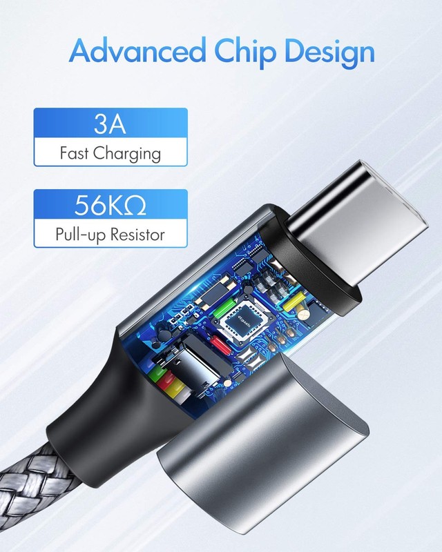 USB C to USB C Cable 2ft, 2-Pack 60W USBC to USBC Cord, Type C to C Charger C... gallery