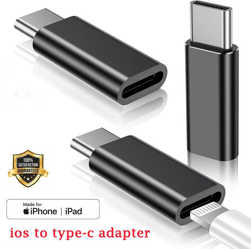 1PC Charging Adapter USB C Male to 8 Pin IOS (Female) Connector For iPhone iPad gallery