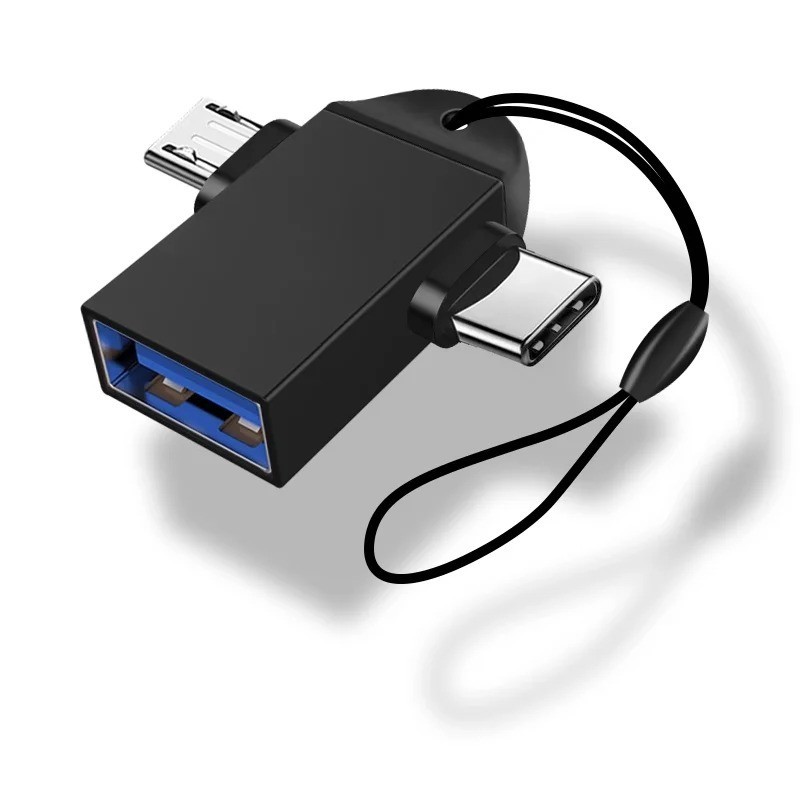 2-in-1 OTG USB 3.0 Adapter USB Female To Micro-USB Male and Type C Male Connecto gallery