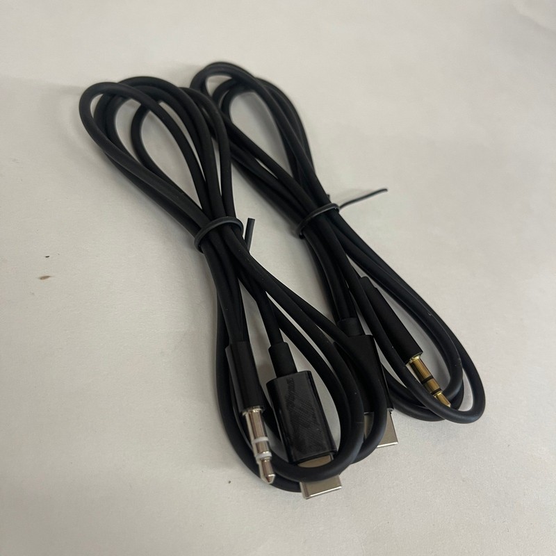 2 Pack USB-C to 3.5mm Aux Cable for iPhone 15 Speakers Car Audio 3FT Black gallery